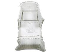 Italbaby Poney Amour Parure de lit, Blanc, 4 pièces