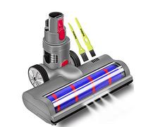 Italdos Brosse Rotative Motorisée Électrique Turbo compatible pour Dyson V7 V8 V10 V11 V12 V15 Rouleau Souple pour Parquet Carrelage et Lumière Led