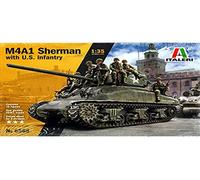 Italeri Maquette M4A1 Sherman avec infanterie US Échelle 1:35