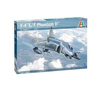 Italeri 1:72 F-4E/F Phantom II, réplique fidèle à l'original, modélisme, Bricolage, Loisirs, Collage, kit de Construction en Plastique, Assemblage, 1448S, Bleu Marine
