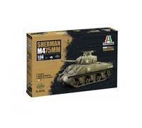 ITALERI 25751 MAQUETTE MILITAIRE SHERMAN M4 75MM 1/56