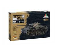 Italeri Maquette Pz.Kpfw. III Ausf. J/L/M/N Kit plastique militaire 1:56 détaillé