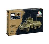 Italeri 25759 1:56 M8/M20 Greyhound - Modélisme, kit de construction, modélisme, bricolage, loisirs, collage, kit de construction en plastique, détaillé, non laqué