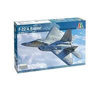 Italeri -2822 F-22A Raptor, Échelle 1:48, Modèle Kit, Modèle en Plastique à Monter, Modélisme, Couleur Gris, IT2822