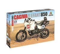 Italeri 3653S - 1:9 Cagiva Elephant 850 Winner 1987 - Kit de modélisme, modélisme sur pied, bricolage, passe-temps, collage, kit de construction en plastique, détaillé, 4643S - Blanc
