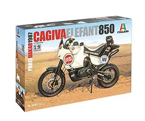 Italeri 3653S - 1:9 Cagiva Elephant 850 Winner 1987 - Kit de modélisme, modélisme sur pied, bricolage, passe-temps, collage, kit de construction en plastique, détaillé, 4643S - Blanc