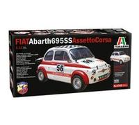 Italeri 4705S 4705-1:12 Fiat Abarth 695 SS/Assetto Corsa, modélisme, Construction de Construction, modèle de Support Non laqué G