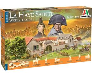 Italeri 6197S - 1:72 - Kit de bataille Waterloo La Haye Sainte - Réplique fidèle à l'original, modélisme, bricolage, loisirs, collage, kit plastique, assemblage, multicolore