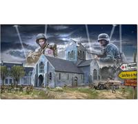 Italeri 6199 1:72 Battle of Normandy St.-Mère-Église - Modélisme, kit de construction, modélisme, bricolage, loisirs, collage, kit en plastique, fidèle aux détails