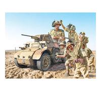 Italeri 6591 1:35 AB 41 avec Bersaglieri Infanterie italienne - Maquette, kit de construction, modélisme, bricolage, loisirs, collage, kit en plastique, détaillé, non laqué