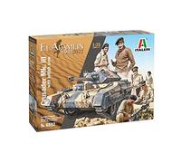 ITALERI -6592 Crusader MK.II with British Crew El Alamein 1942-2022, Échelle 1:35, Model Kit, Modèle en plastique à monter, Modélisme, Multicolore, IT6592