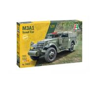 Italeri 7063 Maquette Militaire M3a1 Scout Car 1/72-Italeri Multicolore