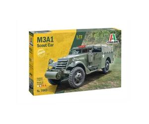 Italeri 7063 Maquette Militaire M3a1 Scout Car 1/72-Italeri Multicolore