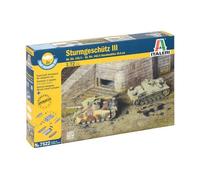 ITALERI 7522 MAQUETTE MILTAIRE CHAR STURMGESCHUTZ III INCLUS 2 MODELES - FAST AS