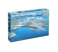 Italeri 91216 JAS-39D Gripen Twin Seater 1:72 Plastic Model Kit/Modèle en plastique à monter soi-même