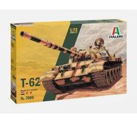 Italeri Char de Combat 7006S 1:72 Rus. T-62 - Réplique fidèle à l'original, modélisme, kit de Construction en Plastique, Bricolage, Loisirs, Collage, kit de modélisme, Assemblage, Non laqué