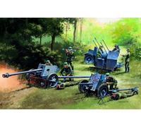 1:72 Italeri German Guns Set: Pak35-Pak40-Flak38 Kit IT7026 Modellino