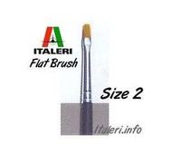 Italeri IT51225 PENNELLO SINTETICO PIATTO 2 Pz.6 Modellino