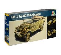 Maquette Véhicule Militaire : Kübelwagen Typ 82-Maquettes Italeri