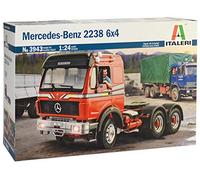 1:24 Italeri Mercedes Benz 2238 6X4 Tractor Truck 3-Assi 1990 Kit IT3943 Modelli