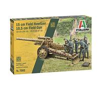 1:72 Italeri 15Cm Field Howitzer 10,5Cm Field Gun Kit IT7082 Modellino