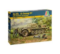 Italeri Maquette Sd.Kfz. 10 Demag D7 1:35 avec parachutistes allemands Kit IT6561