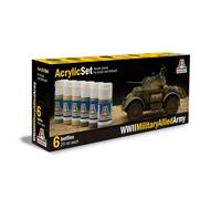 Set Peintures Chars Alliés 2.gm |italeri|440| Maquette Char Promo