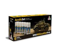 Italeri Wwii Military Allied Army- (6 Boccette Incluse) IT440AP Modellino
