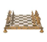 Italfama Samurai Set The Battle of Nagashino Chess Set + Chess Board is Made in Onyx and Bronze