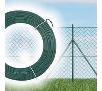 Italfence - 5 x Fil de fer plastifié vert pour clôtures, 100 mètres (Différents diamètres disponibles) [Ø3,20mm, 5 pièces]