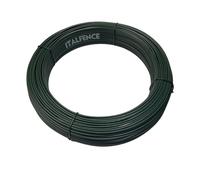 Italfence - Fil de fer vert, galvanisé et plastifié, fil d'attache clôture, 100m (Tous les diamètres) [Ø1,80mm]