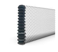 Italfence - Grillage simple torsion, galvanisé et plastifié anthracite, sans picots défensifs, Clôture de jardin, 25m (Toutes les hauteurs) [Ø2,40mm, 125cm]