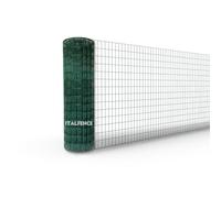 Italfence - Grillage soudé, galvanisé et plastifié, Clôture de jardin, 25m (Toutes les hauteurs) [Ø2,30mm, 125cm]