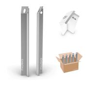 Italfence - Jambe de force pour Clôture, galvanisé (Toutes les hauteurs) [H 150cm, 25x25x3mm, 5 pièces]