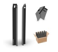 Italfence - Jambe de force pour Clôture, plastifié gris anthracite (Toutes les hauteurs) [H 150cm, 25x25x3mm, 10 pièces]