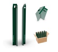 Italfence - Jambe de force pour Clôture, plastifié vert (Toutes les hauteurs) [H 150cm, 25x25x3mm, 25 pièces]