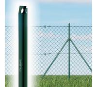 Italfence - Lot de 10 jambes de force pour clôture en fer plastifié vert (Toutes les hauteurs disponibles) [H 200cm]