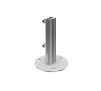 Italfence - Platine de fixation pour piquet T de clôture, acier galvanisé (Toutes les tailles) [30x30mm, 10 pièces]