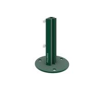 Italfence - Platine de fixation pour piquet T de clôture, acier plastifié (Toutes les tailles) [35x35mm, 10 pièces]