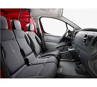 Italfodere - Housses de siège auto compatibles avec Peugeot Partner et Citroën Berlingo - 3 places - faites à la main - coton - mousse - polyester - accessoires d'intérieur de voiture - fabriquées en