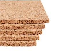 ITALFROM - Lot de 1 m² - Panneaux de liège de 1 cm à 6 cm - Isolation thermique, acoustique pour toits, manteaux et sols (1 m² de 6 cm)