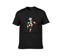 Italia 90 World Cup Ciao Mascotte Unisex T-Shirt Printed Tee Graphic Top Men Black Shirt XXL