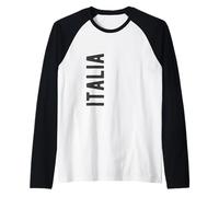 Italia Bella Italia Italia Image avec Inscription en Italien Manche Raglan