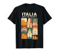 Italia Built on Beauty Collage de voyage classique T-Shirt