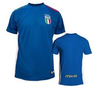 ITALIA FIGC Maillot de foot officiel. T-shirt technique avec coupe régulière pour homme, garçon et enfant., Bleu royal, XL