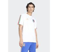 Italia Italie FIGC Adidas Loisirs T-shirt Blanc Coton DNA crew 3S