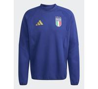 Italia Italie FIGC Adidas sweat crew HOMME Tiro Travel Bleu Coton