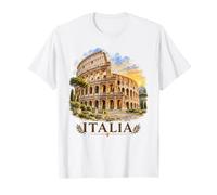 Italia Rome Coucher de Soleil Architecture Antique Art de Voyage Italien T-Shirt