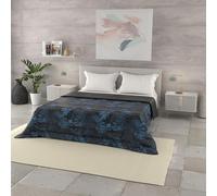Italian Bed Linen Basic Couette d'été en Microfibre imprimée, Banshee, 250x240cm