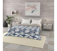 Italian Bed Linen Basic Couette d'été en Microfibre imprimée, Calypso, 250x240cm